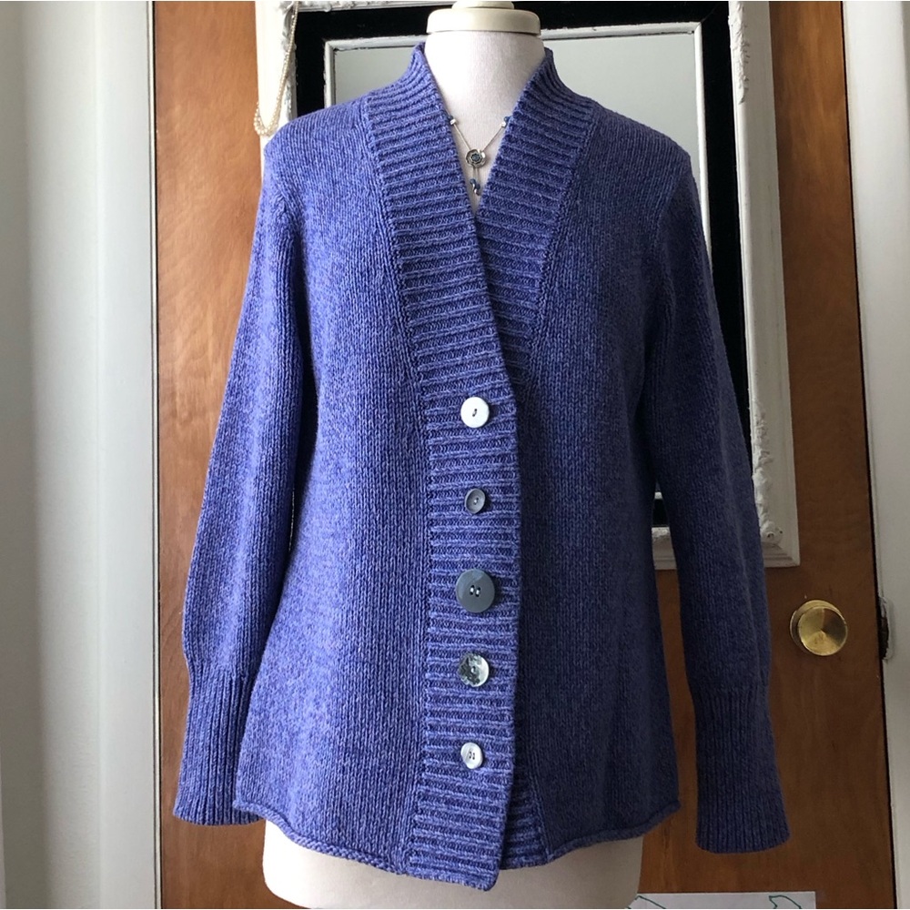 Purple vintage J.Jill sweater cardigan